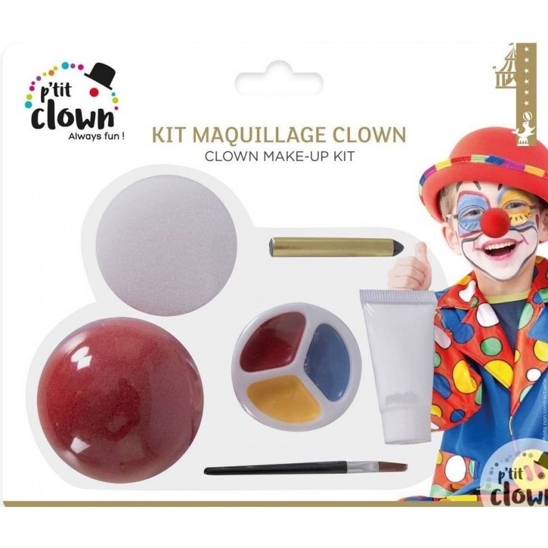 P'tit Clown - Déguisement et fête - Kit maquillage clown