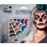 P'tit Clown - Déguisement et fête - Kit maquillage toile d'araignée 9 couleurs