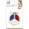 P'tit Clown - Déguisement et fête - Palette maquillage - bleu, blanc, rouge