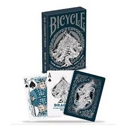 Bicycle - Jeu de 54 cartes - Dragon Silver