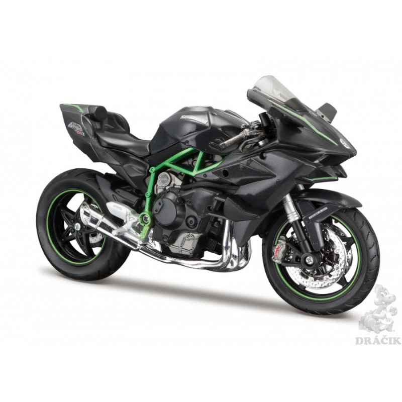 Burago Maisto - Véhicule miniature de collection - Moto Kawasaki Ninja H2R grise