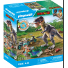 Playmobil - 71524 - Dinos - Explorateurs avec moto et Tyrannosaure