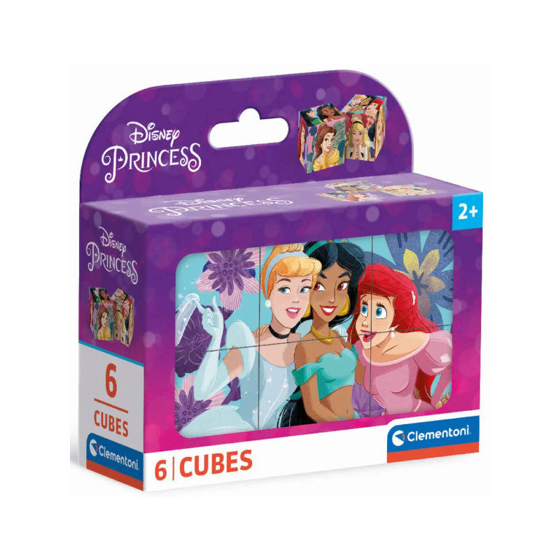 Clementoni - Cubes 6 - Disney Princess