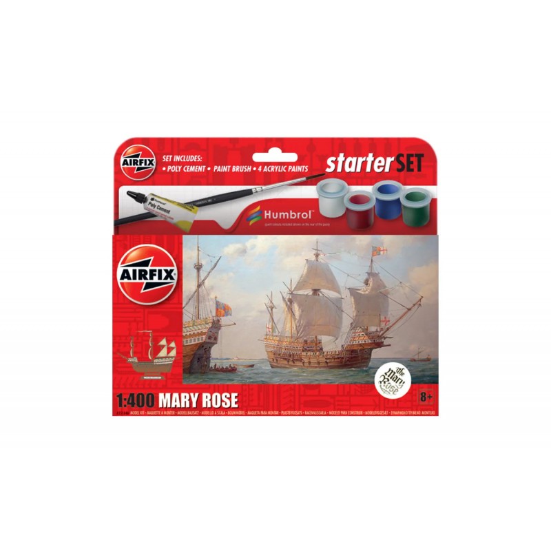 Airfix - Maquette de bateau - Starter Set - Mary Rose