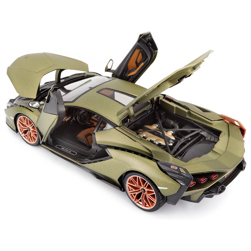 Burago maisto - Voiture miniature de collection - Lamborghini Sian Hybride verte