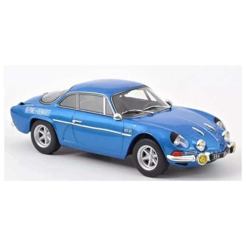 Norev - Véhicule miniature - Alpine A110 1600S 1972 Blue with side logo 1:18