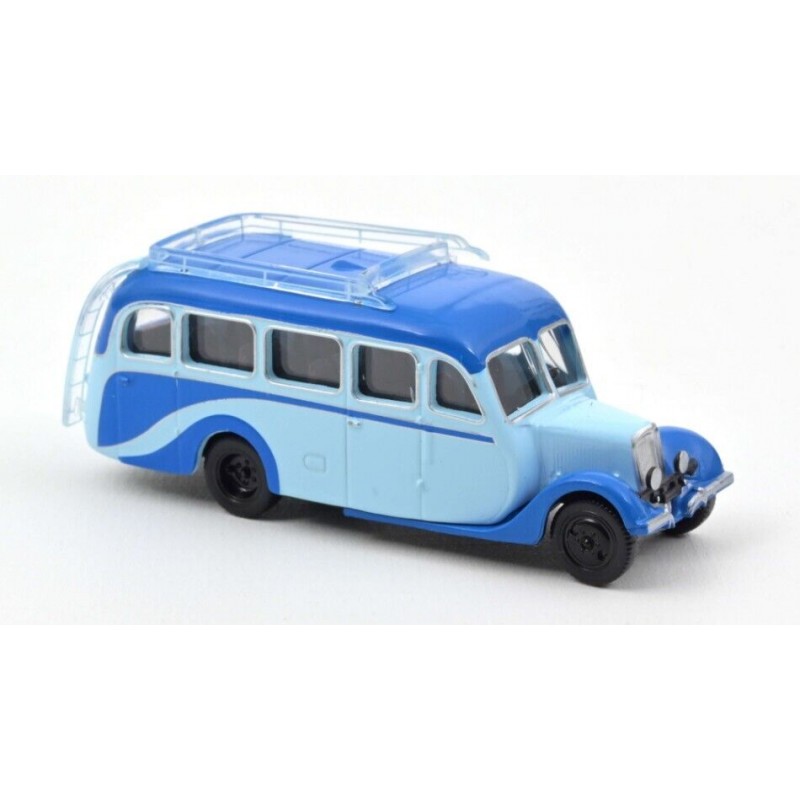 Norev - Véhicule miniature - Citroën U23 Autocar 1947 Clear & Middle Blue 1:87