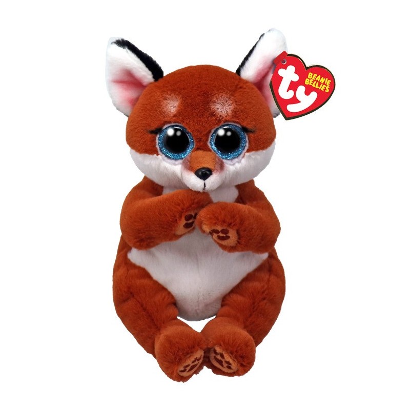 Peluche TY - Peluche 15 cm - Witt le renard orange