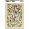 Piatnik - Puzzle 1000 pièces - Fleurs Millot