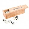 Jeu de société - Jeu de dominos 6 avec boîte de rangement en bois