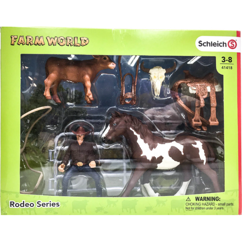 Schleich - 41418 - Capture Au Lasso avec Cowboy - Neuf scellé (boîte usée)