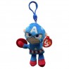 Peluche TY - Porte clé - Marvel - Captain America