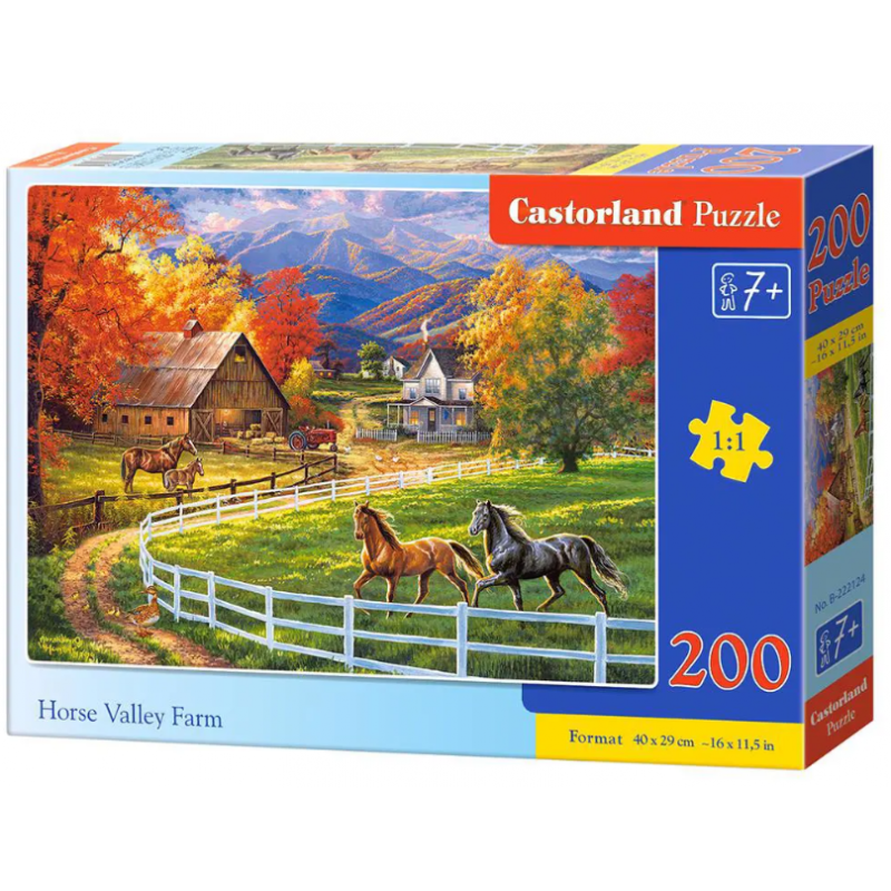 Castorland - Puzzle 200 pièces - Ferme de Horse Valley