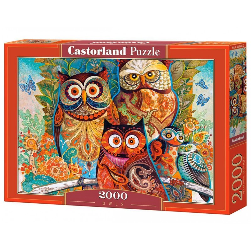 Castorland - Puzzle 2000 pièces - Hiboux