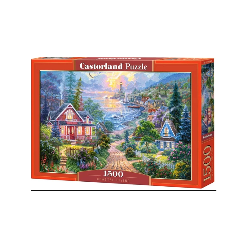 Castorland - Puzzle 1500 pièces - Village de bord de mer