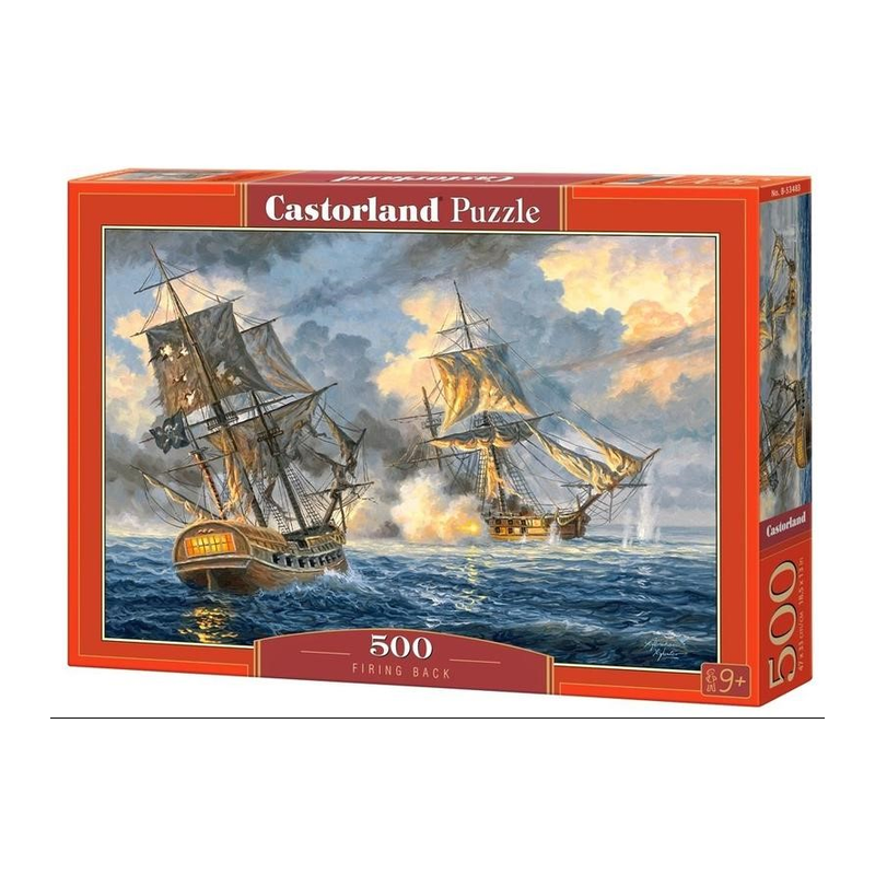 Castorland - Puzzle 500 pièces - Combat de bateaux