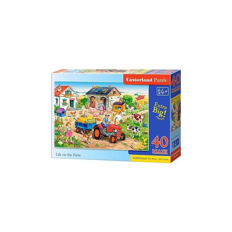 Castorland - Puzzle 40 pièces - Vie à la ferme