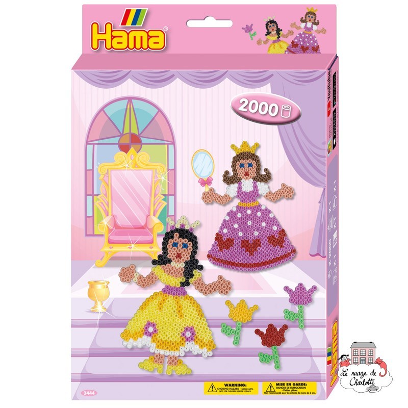 Hama - 3444 - Perles à repasser - Midi - Princesses