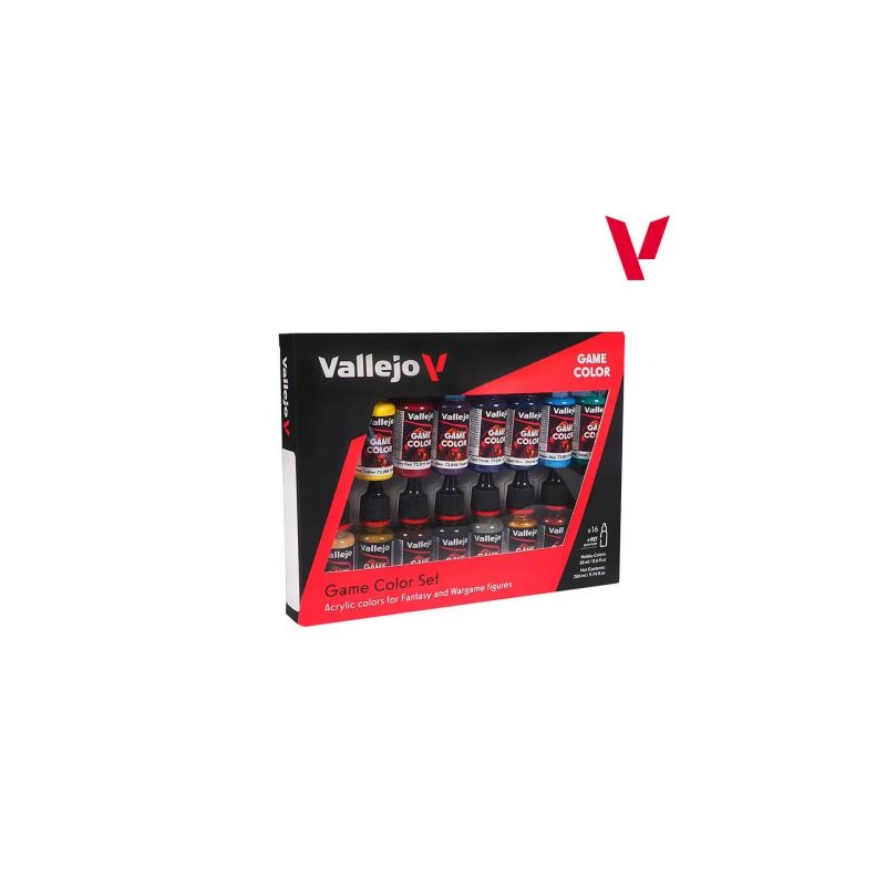 Vallejo - Peinture acrylique - Set de 16 peintures Advanced