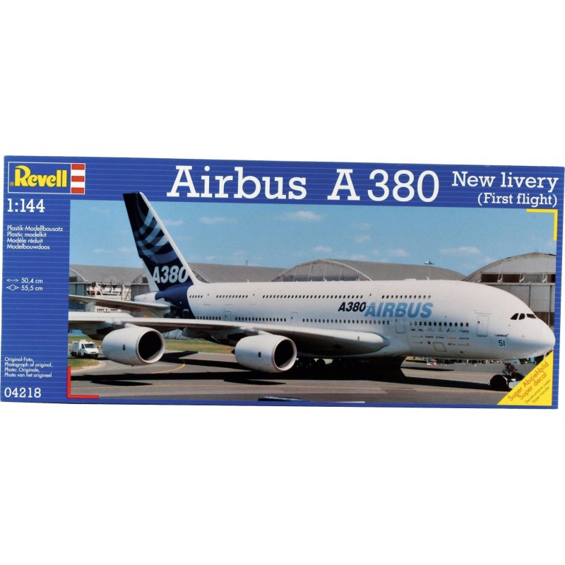 Revell - Maquette 1:144 - Airbus A380 -  (boîte endommagée)