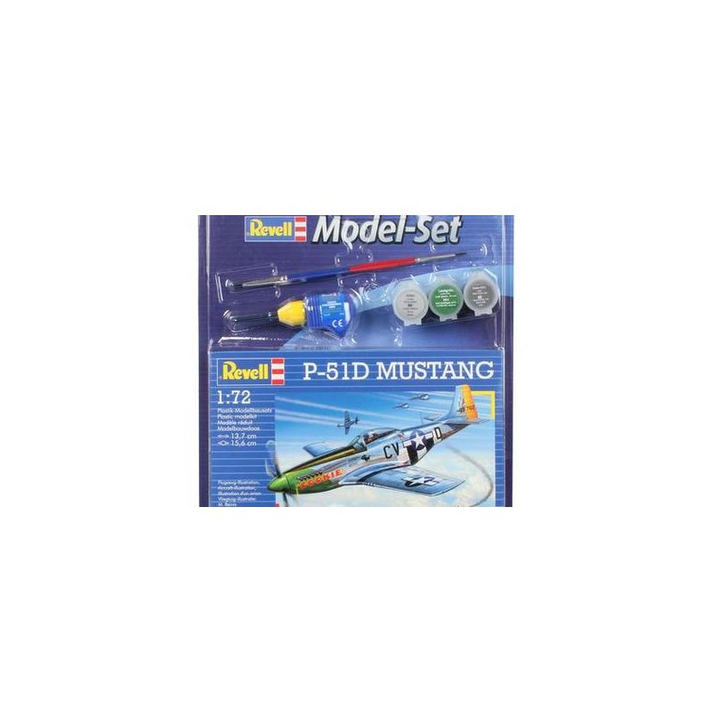 Revell - 64148 - Maquette d'avion - Starter Kit - P-51D Mustang - 1:72