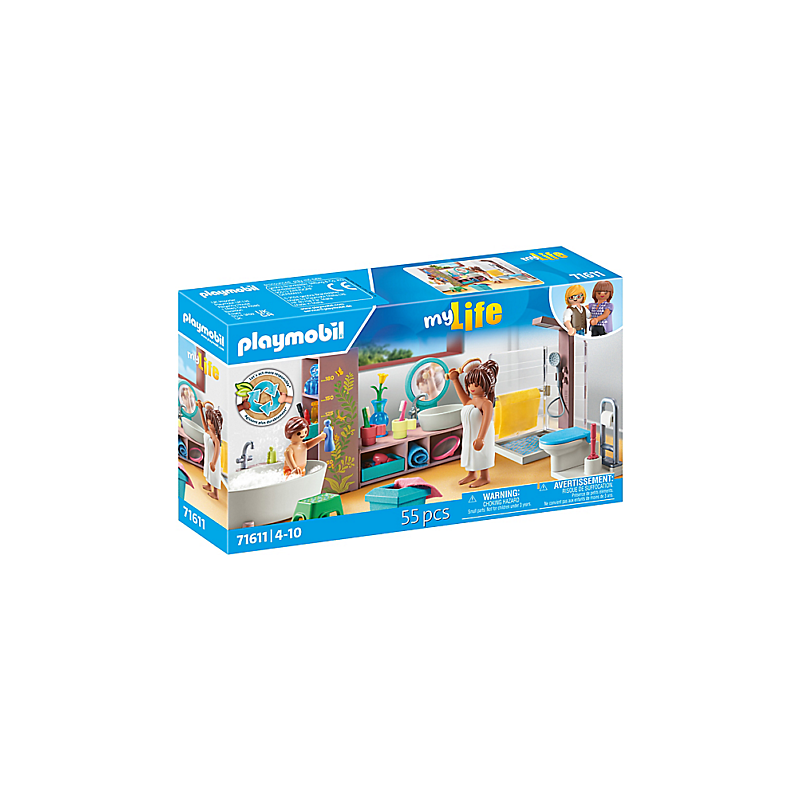 Playmobil - 71611 - My Life - Salle de bains avec douche et baignoire