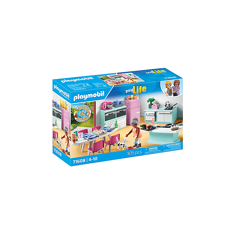 Playmobil - 71608 - My Life - Cuisine avec ilot central