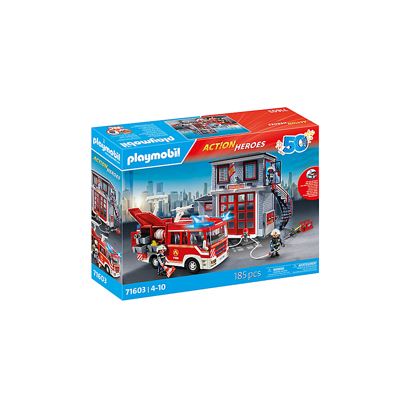 Playmobil - 71603 - Action Heroes - Megaset de pompiers