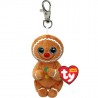 Peluche TY - Porte clé - Cookie le bonhomme pain d'épice