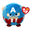 Peluche TY - Puffies 10 cm - Marvel Captain America