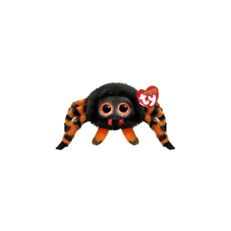 Peluche TY - Puffies 10 cm - Charlotte l'araignée d'Halloween