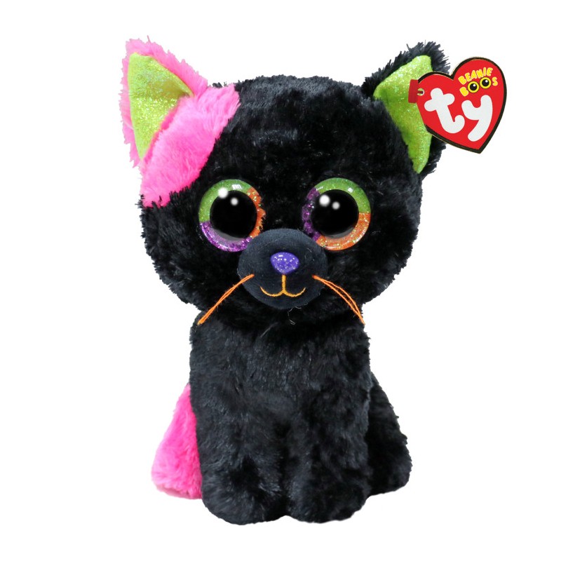 Peluche TY - Peluche 15 cm - Licorice le chat noir d'Halloween