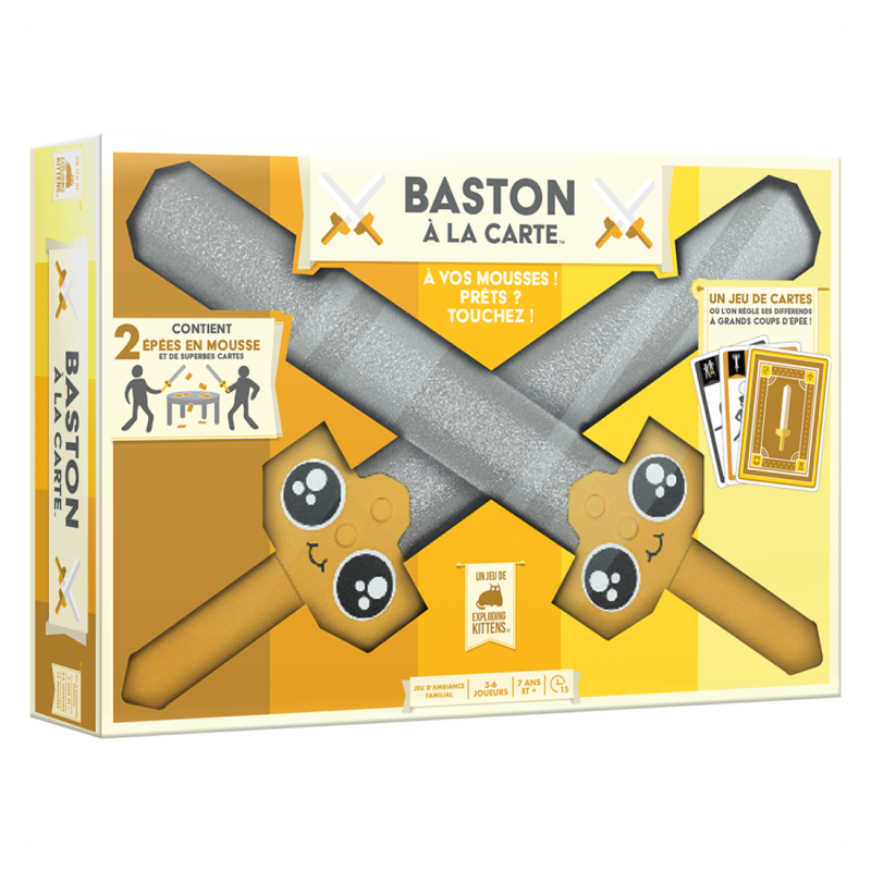 Asmodee - Jeu de société - Exploding Kittens - Baston à la carte