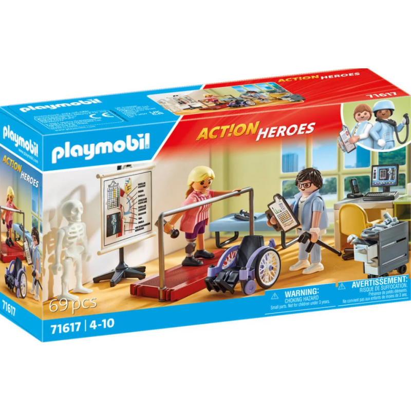 Playmobil - 71617 - Action Heroes - Atelier de kinésithérapie