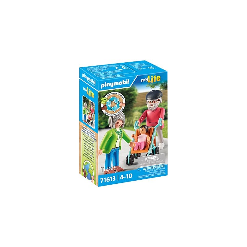 Playmobil - 71613 - MyLife - Grands parents avec bébé