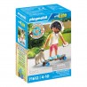 Playmobil - 71612 - MyLife - Adolescent avec skateboard et son chien