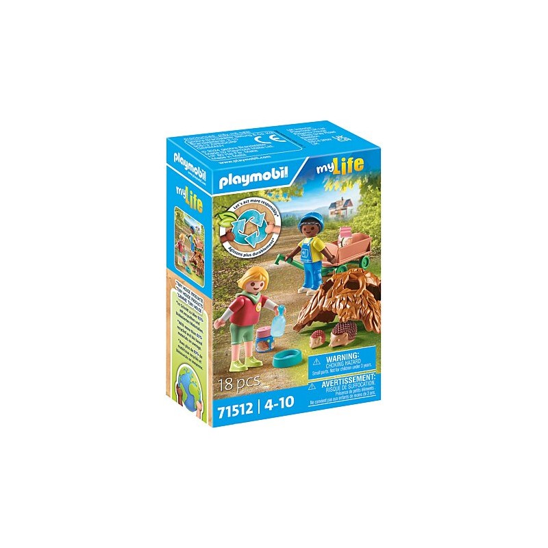 Playmobil - 71512 - MyLife - Enfants avec famille de hérissons