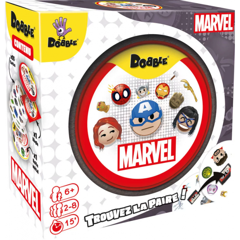 Asmodee - Jeu de société - Dobble Marvel