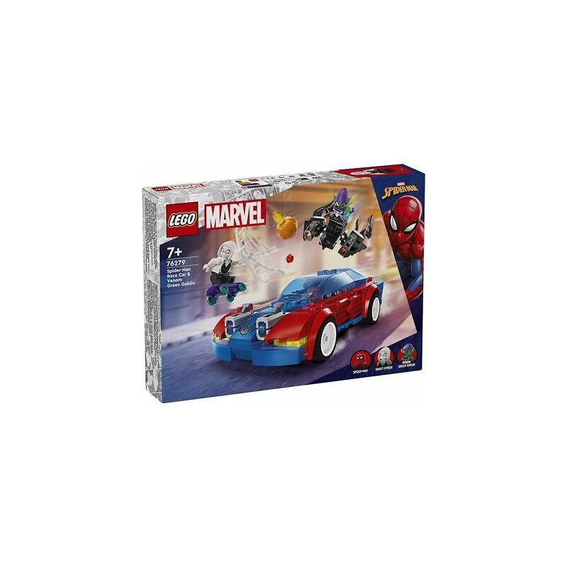 Lego - 76279 - Marvel - La voiture de course de Spiderman contre le Bouffon Vert et Venom