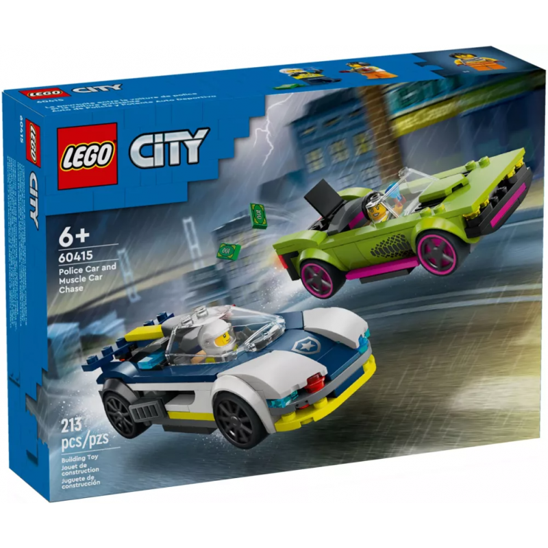 Lego - 60415 - City - Le course poursuite entre la police et et la super voiture