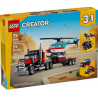 Lego - 31146 - Creator - Le camion remorque avec hélicoptère et 2 autres modèles