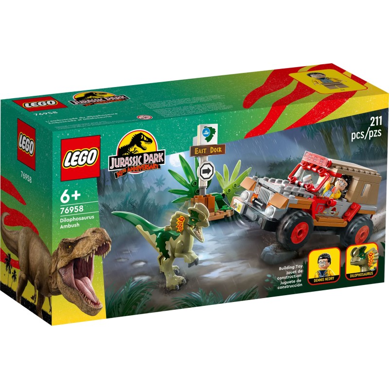 Lego - 76958 - Jurassic Park - L'embuscade du Dilophosaure