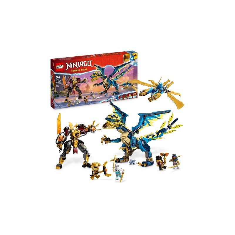 Lego - 71796 - Ninjago - Le dragon élémentaire contre le robot de l'impératrice