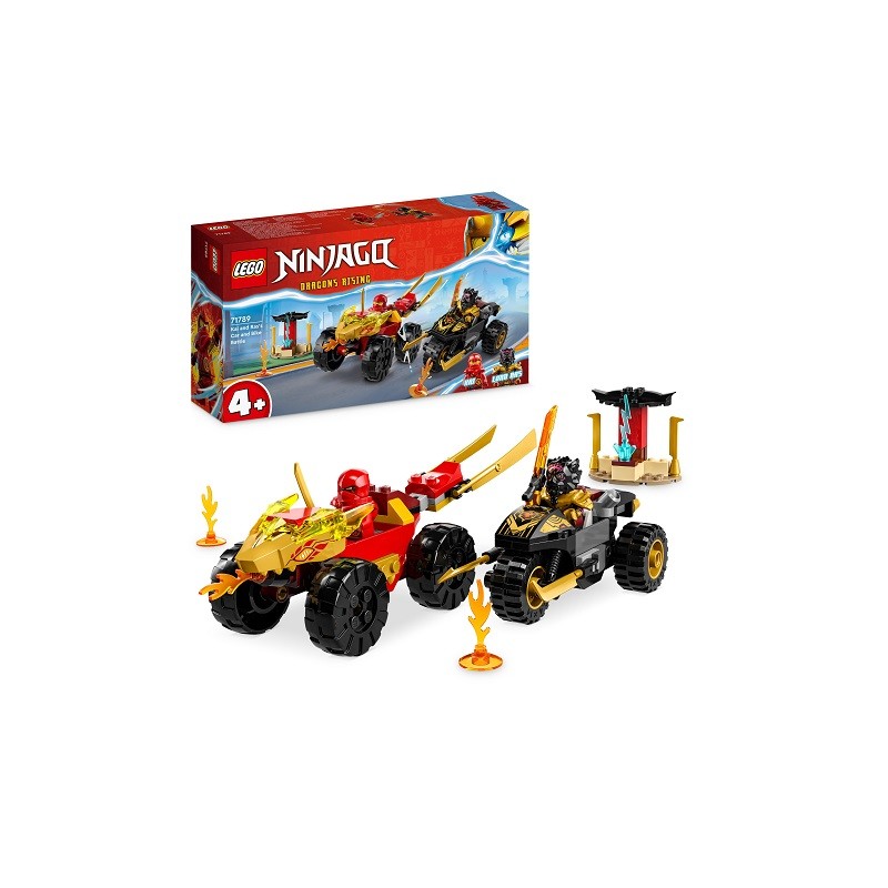 Lego - 71789 - Ninjago - Le combat voiture et moto de Kai et Ras