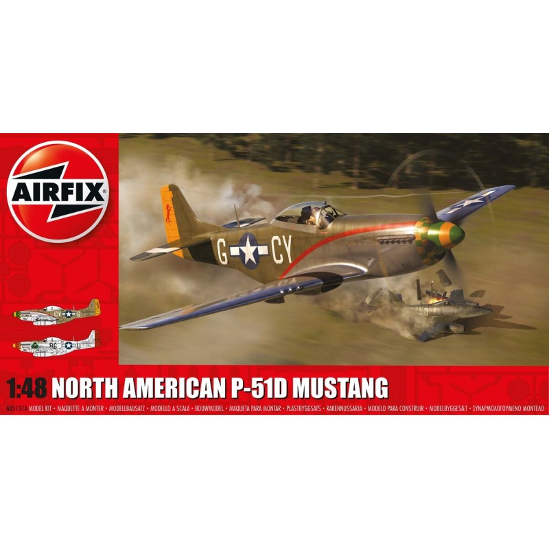 Airfix - Modélisme - Maquette d'avion - North American P-51D Mustang - 1:48