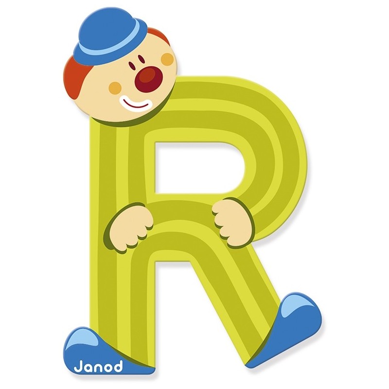 Janod - Lettre clown en bois - R