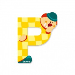 Janod - Lettre clown en bois - P