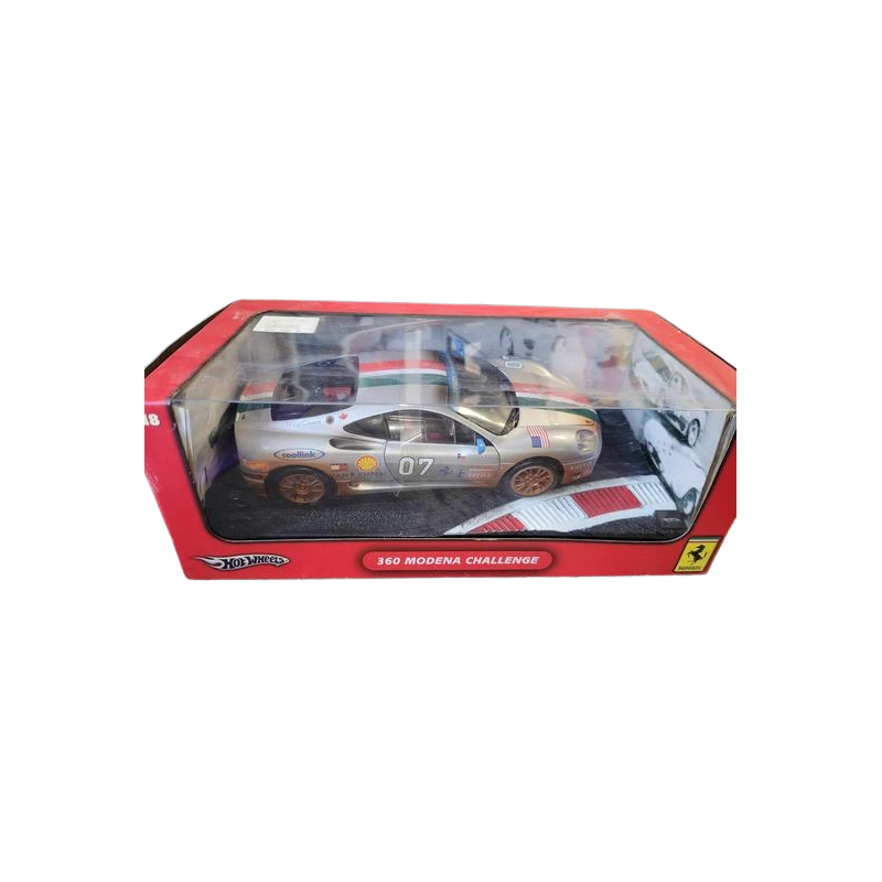 Mattel - Miniature Hotwheels - Ferrari 360 Modena 1:18 - ( boîte abîmée )