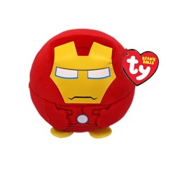 Peluche TY - Puffies 10 cm - Marvel - Iron Man