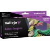 Vallejo - Coffret de peintures acryliques - Dragons aztèques - 8 peintures